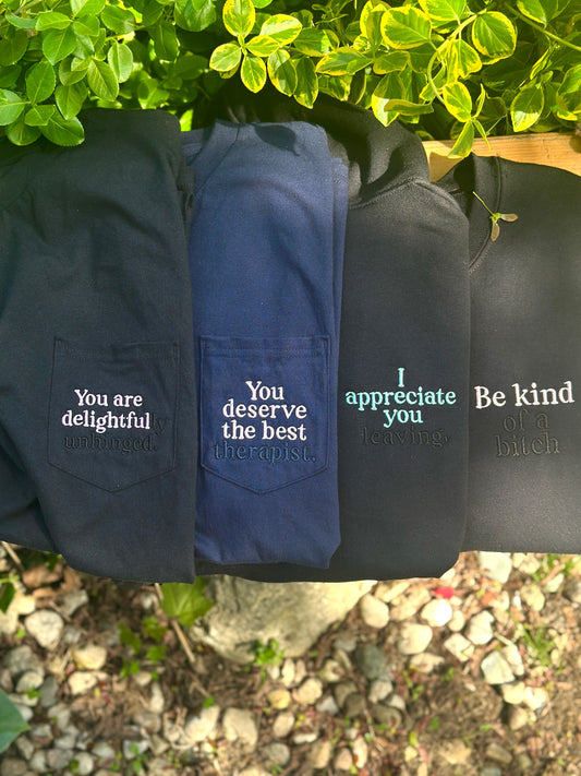 Hide A Feeing embroidered tops