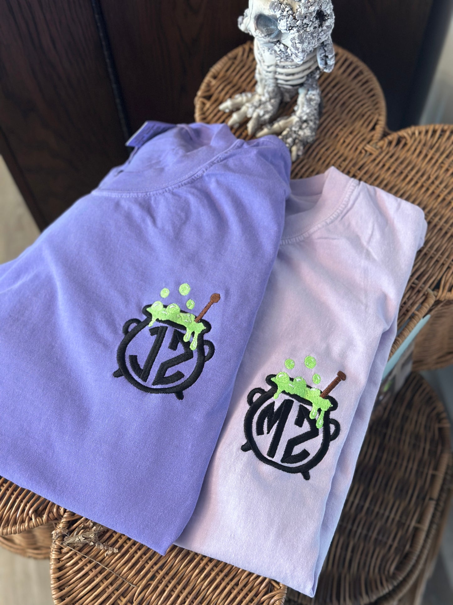Witches Cauldron monogram embroidered Shirt